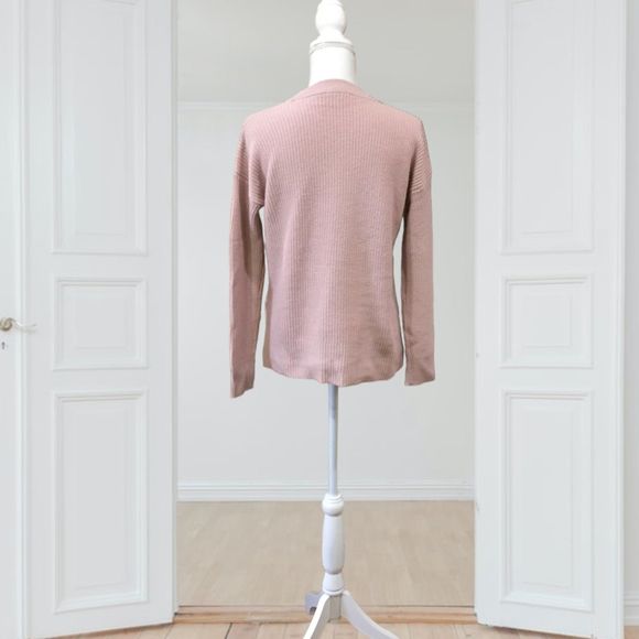 Madewell Ribbed Dropped Shoulder Sweater Wisteria, Sz XS - Picture 5 of 11